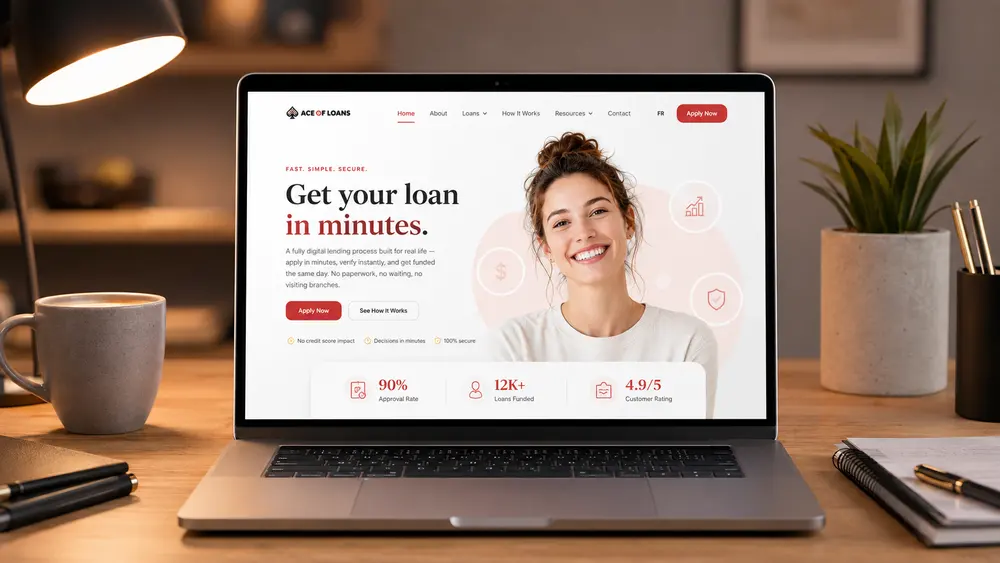 Ace of Loans Canadian digital lending website experience